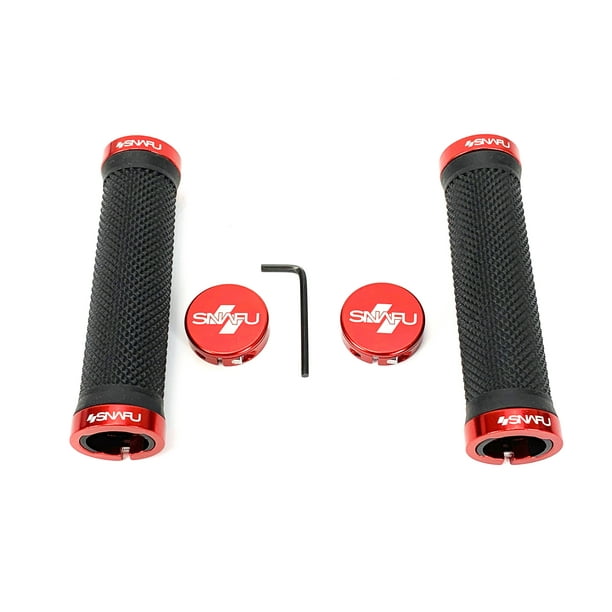 Felt ergonomic comfortable Flatbar Grips Ergo Black red bicycle grip rubber 